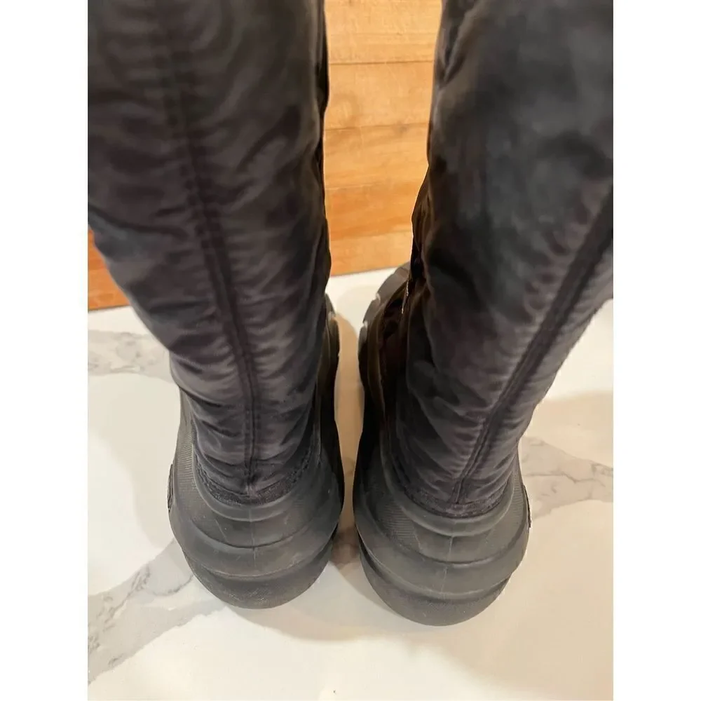 Sorel Youth Unisex Cub Black Insulated Winter Boot Sz 3 Snow